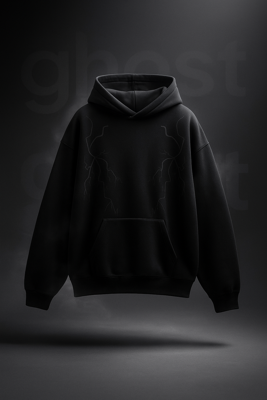 Ghost Pulse Hoodie – Black Edition