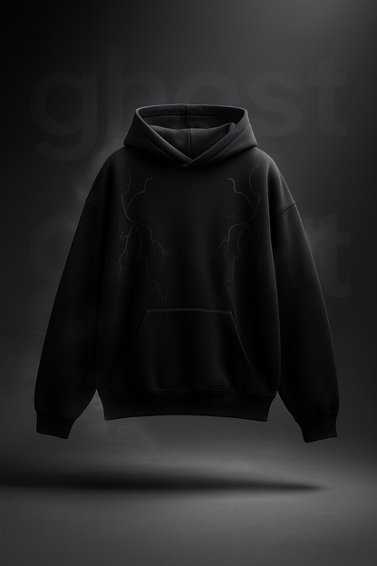 Ghost Pulse Hoodie – Black Edition